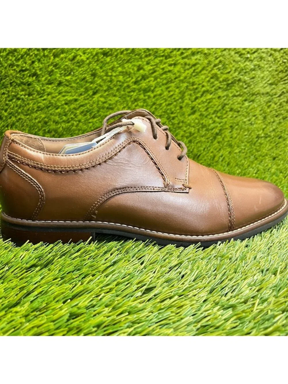 Nunn Bush Westwood Mens Size 8 Brown Classic Cap Toe Oxford Dress Shoes